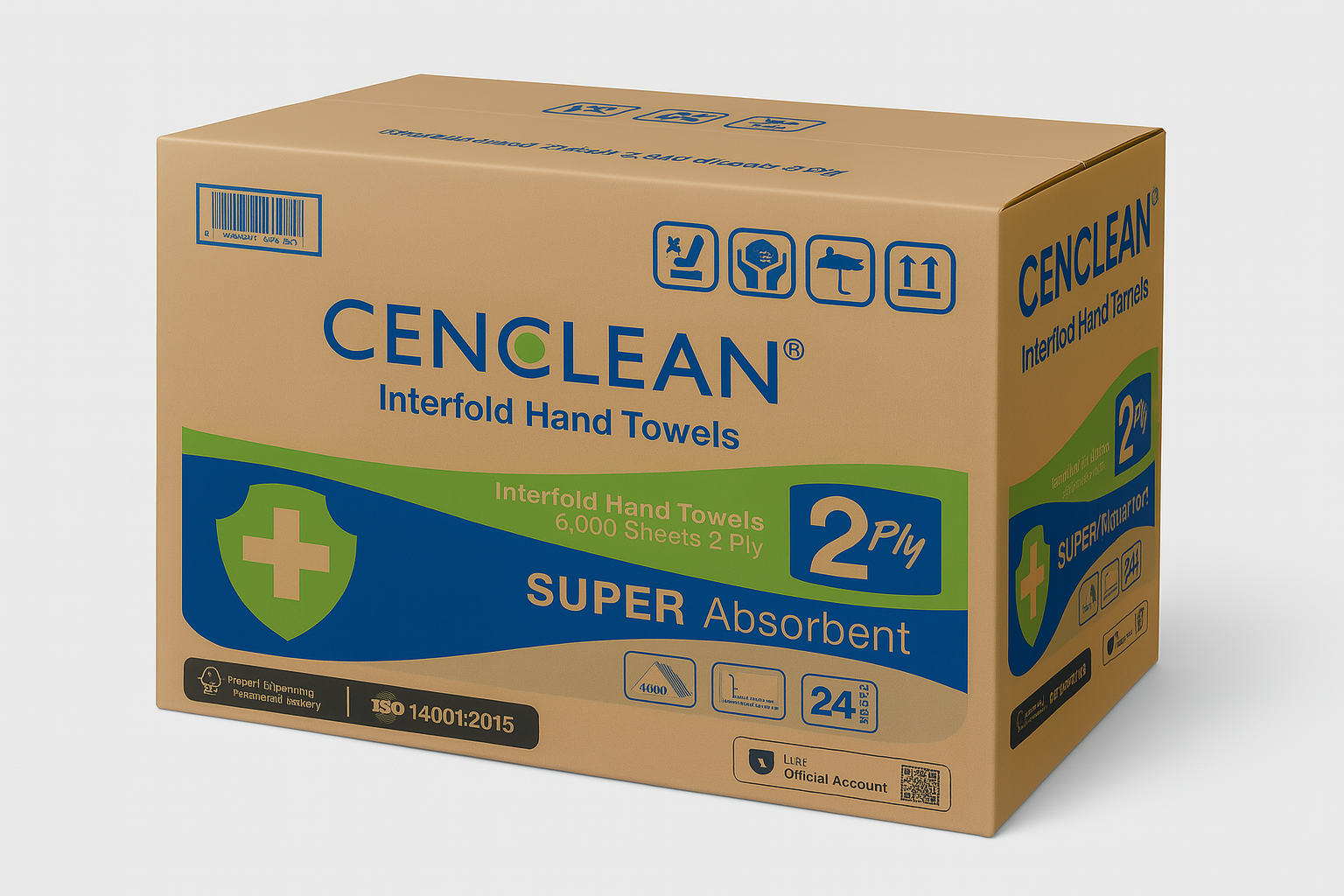 CENCLEAN_Interfold_2P_250s_24packs_BoxDisplay